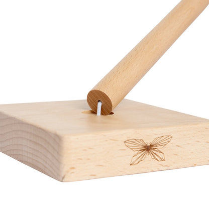 byAstrup Holz-Stapelturm Einhorn – Motorikspielzeug zur Förderung von Hand-Augen-Koordination, Form- und Farberkennung