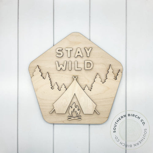 Stay Wild 3D Blank