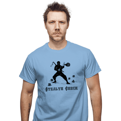 Secret_Shirts T-Shirts, Unisex / Small / Powder Blue Stealth Check