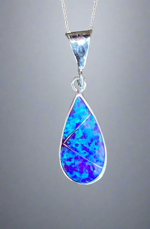 Sterling Silver Opal Pendant STSP0019