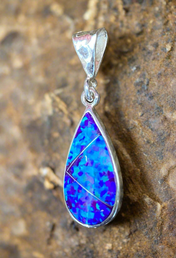 Sterling Silver Opal Pendant STSP0019