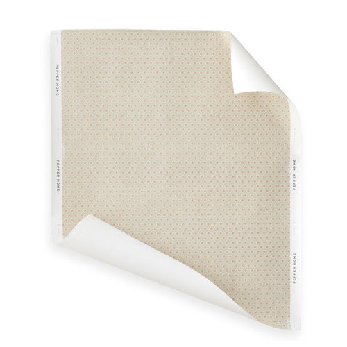 Stevie Salmon wallpaper sample with a delicate dotted pattern, made to order in the USA with short lead times