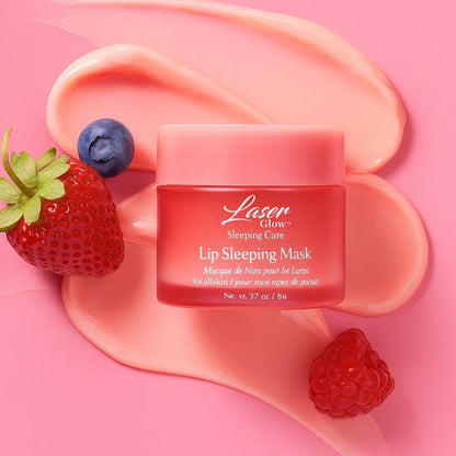 Berry Complex Anti-Wrinkle Lip Mask by LaserGlow visibly plumps lips and smooths fine lines for a youthful look.
