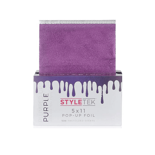 Styletek Plumped Up Purple Embossed Pop-Up Foil 500ct 5x11 - Styletek | Available at Studio 360 Salon, Chatham, NJ