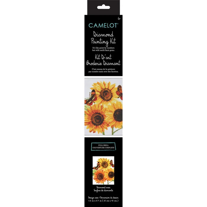 Sunflowers and Butterflies Diamond Painting Kit