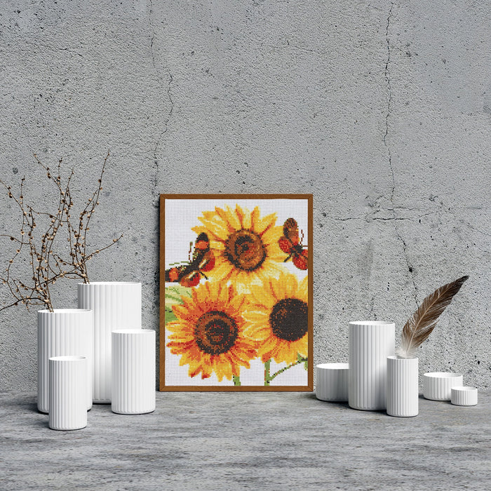 Sunflowers and Butterflies Diamond Painting Kit