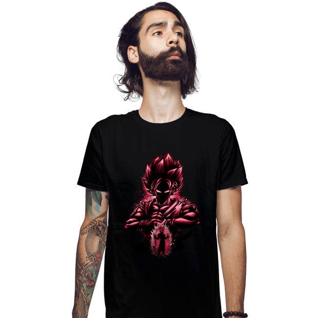 Shirts Fitted Shirts, Mens / Small / Black Super Saiyan Blue Kaioken