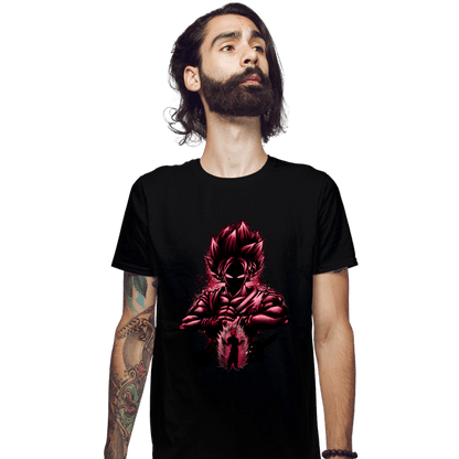 Shirts Fitted Shirts, Mens / Small / Black Super Saiyan Blue Kaioken