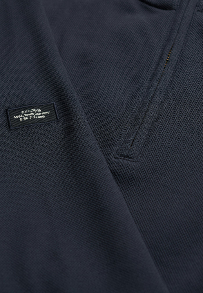Superdry Essential Pique Half Zip Sweater