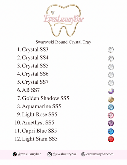 SWAROVSKI ROUND CRYSTAL TRAY