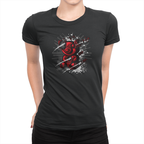 Tactical Gummy Bear - Ladies T-Shirt Black