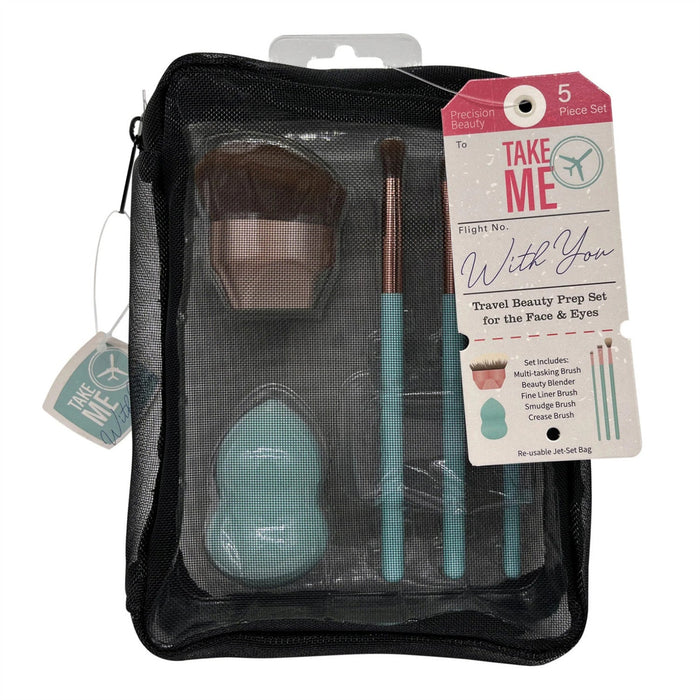 Take Me With You Brush & Blender Set With Bag - ikatehouse