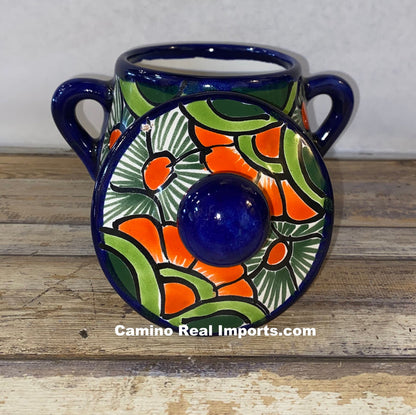 Talavera Pottery Sugarbowl Hand Painted TPSC002