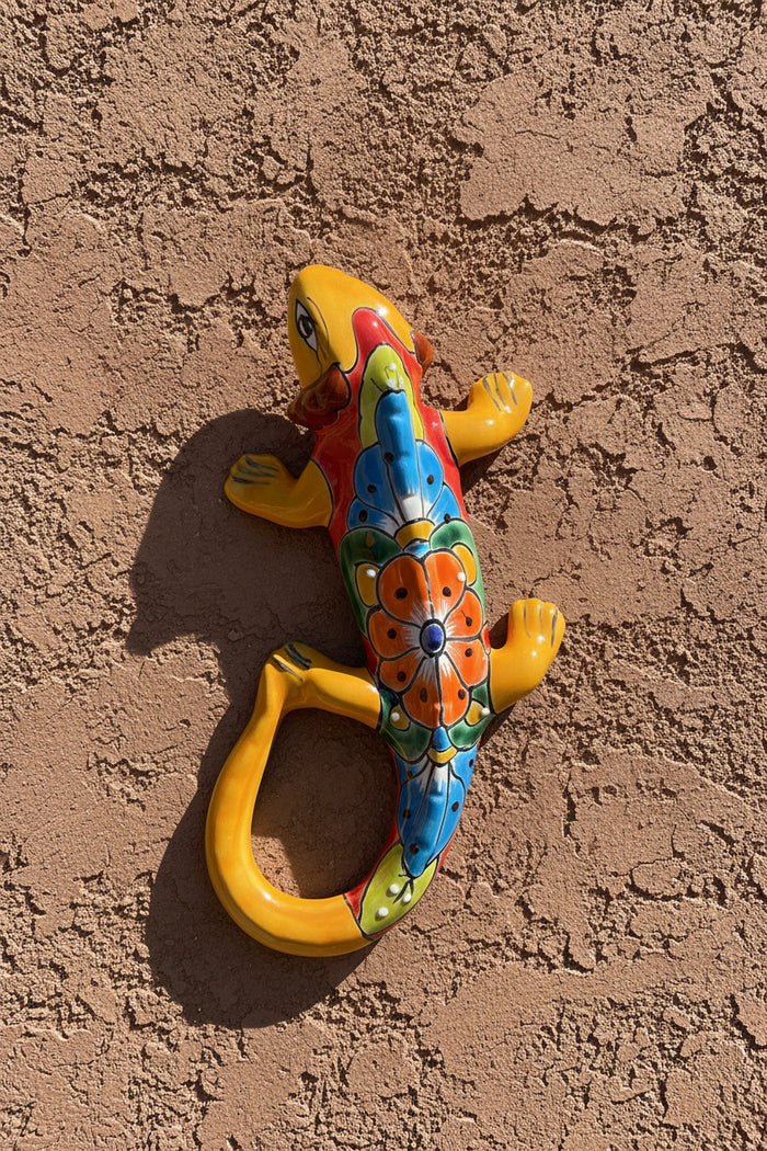 Talavera Wall Decor Gecko Iguana 13" TI13006