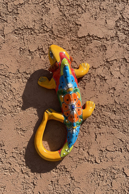 Talavera Wall Decor Gecko Iguana 13" TI13006