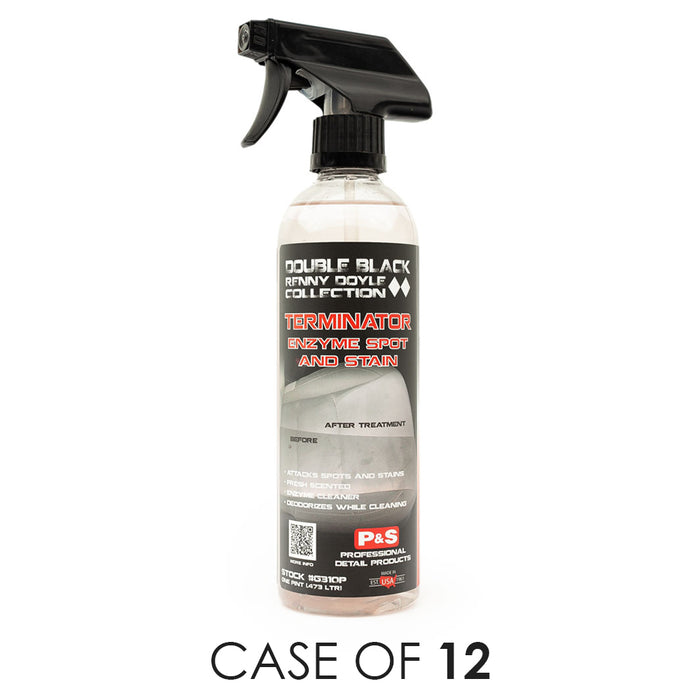 A spray bottle of P & S Terminator on a white background with the text 'Case of 12'.