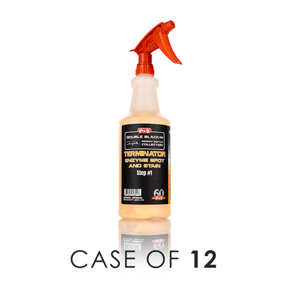 A spray bottle of P & S Terminator on a white background with the text 'Case of 12'.