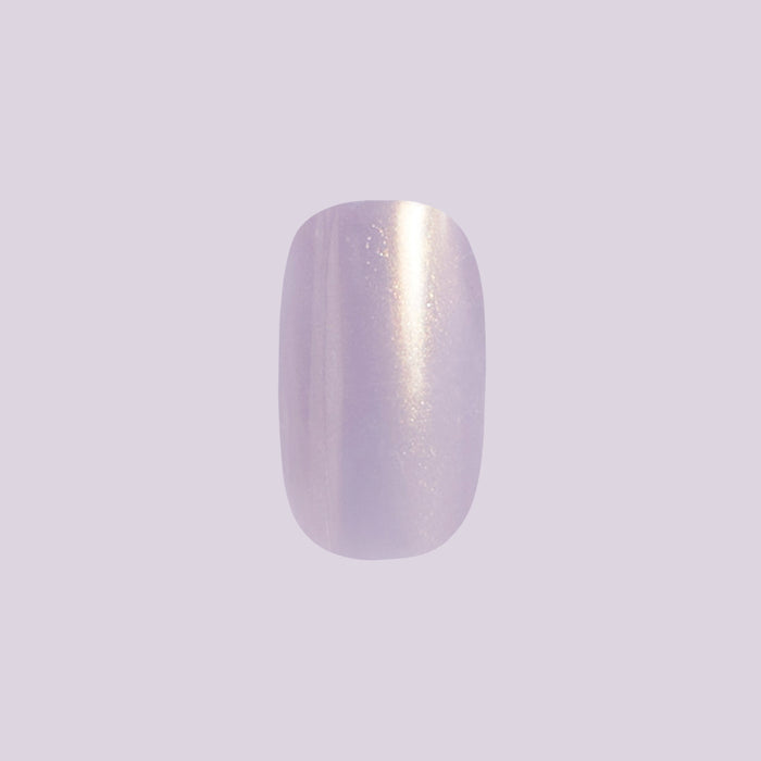 That’s So Ursula | Squoval | Extra Short blue iridescent extra short squoval press-on nail for an easy mani