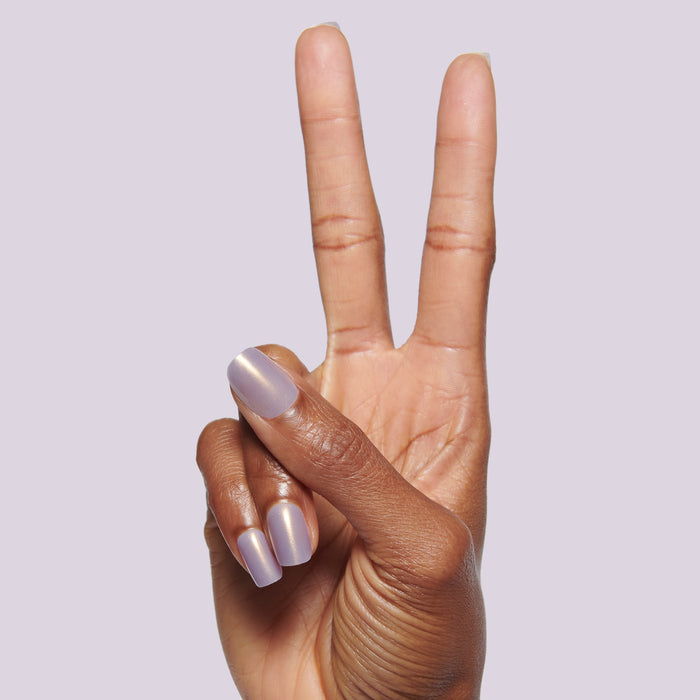 That’s So Ursula | Squoval | Extra Short blue iridescent extra short squoval press-on nails for a quick mani
