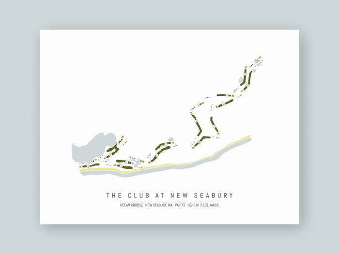 The-Club-at-New-Seabury-Ocean-Course-MA--Unframed-24x18-With-Hole-Numbers