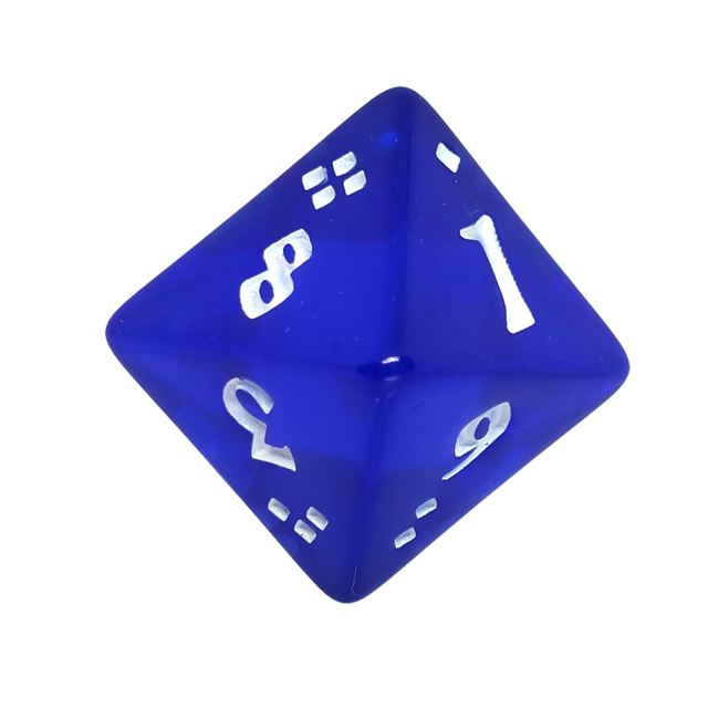The Fantasy Trip d8/d4 Resin Die