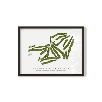 The Haven Country Club | Golf Course Print | Black Frame