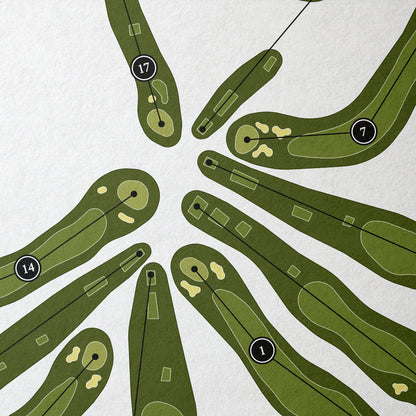 The Haven Country Club | Golf Course Print | Close Up