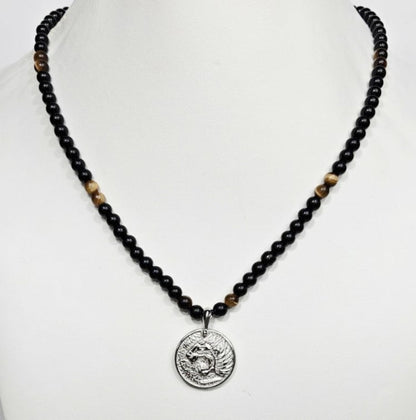 The Nemean Lion" Greek Mythology" in Stainless Steel necklace