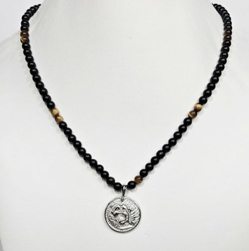The Nemean Lion" Greek Mythology" in Stainless Steel necklace