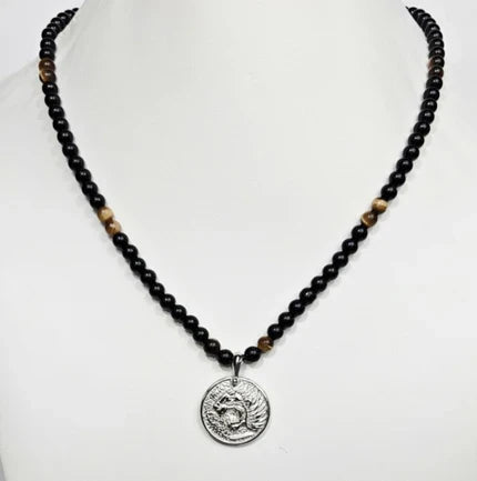 The Nemean Lion" Greek Mythology" in Stainless Steel necklace
