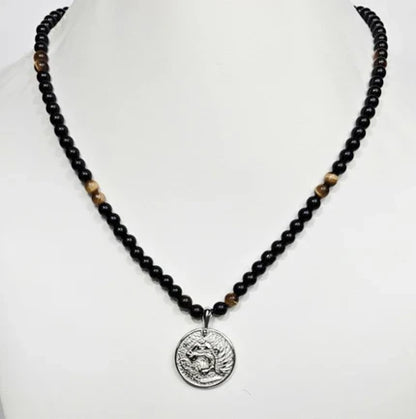 The Nemean Lion" Greek Mythology" in Stainless Steel necklace