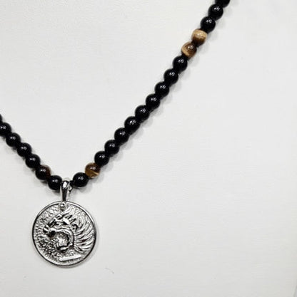 The Nemean Lion" Greek Mythology" in Stainless Steel necklace