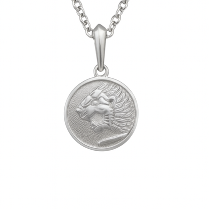 The Nemean Lion" Greek Mythology" in Stainless Steel necklace