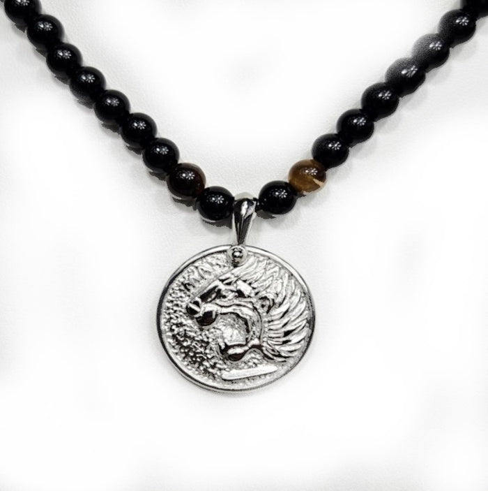 The Nemean Lion" Greek Mythology" in Stainless Steel necklace