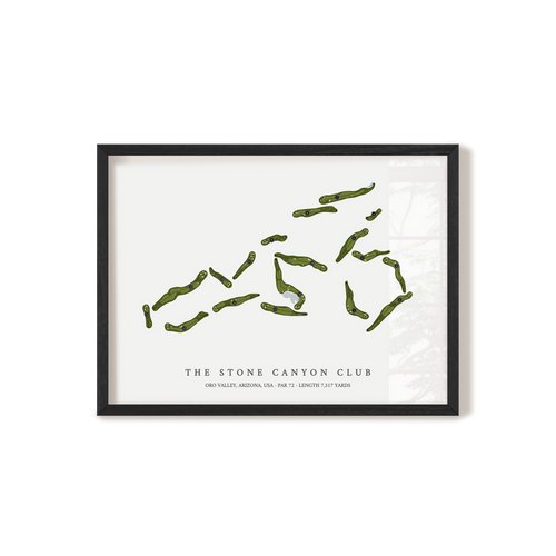 The Stone Canyon Club | Golf Course Print | Black Frame
