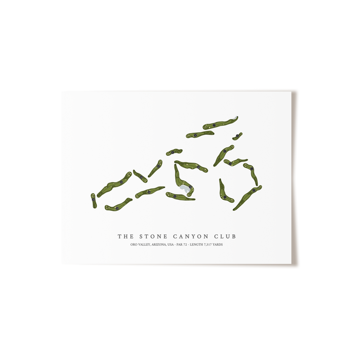 The Stone Canyon Club | Golf Course Print | Unframed