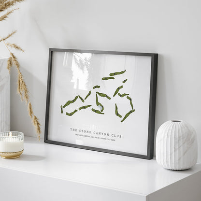 The Stone Canyon Club | Golf Course Print | On Table