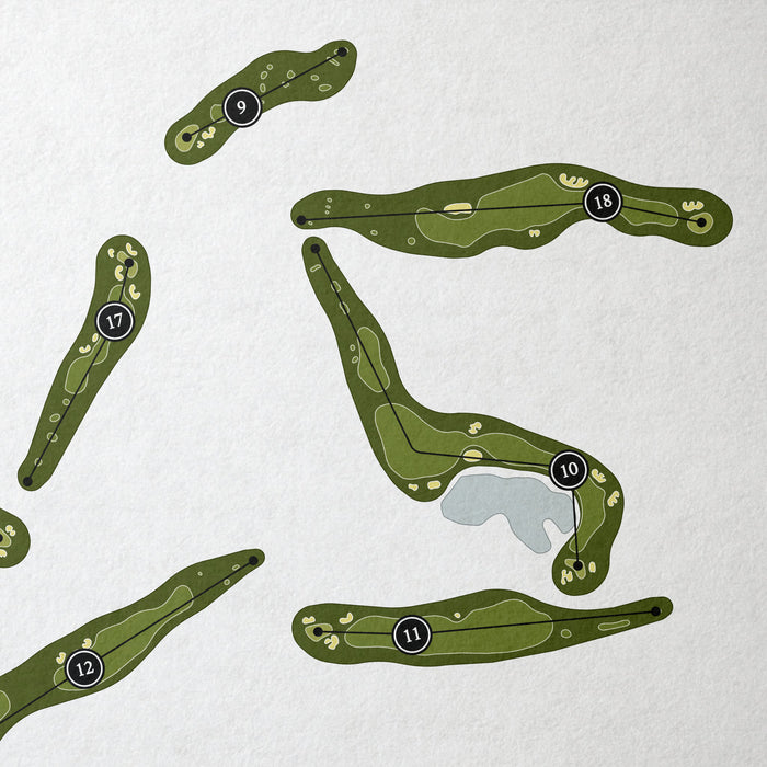 The Stone Canyon Club | Golf Course Print | Close Up