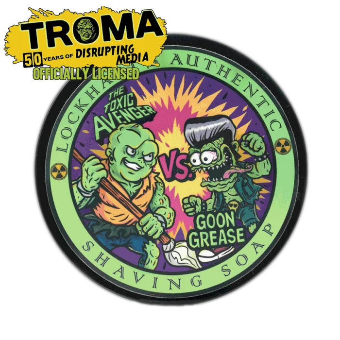 The Toxic Avenger Shave Soap - Officially Licensed - Lockhart's Authentic Grooming Company, LLC