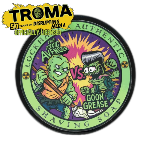 The Toxic Avenger Shave Soap - Officially Licensed - Lockhart's Authentic Grooming Company, LLC