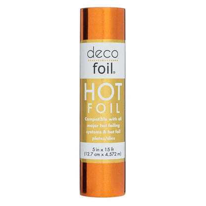 Therm-O Web - Deco Foil Hot Foil Roll - 5" x 15 ft. - Copper. Available at Embellish Away located in Bowmanville Ontario Canada.