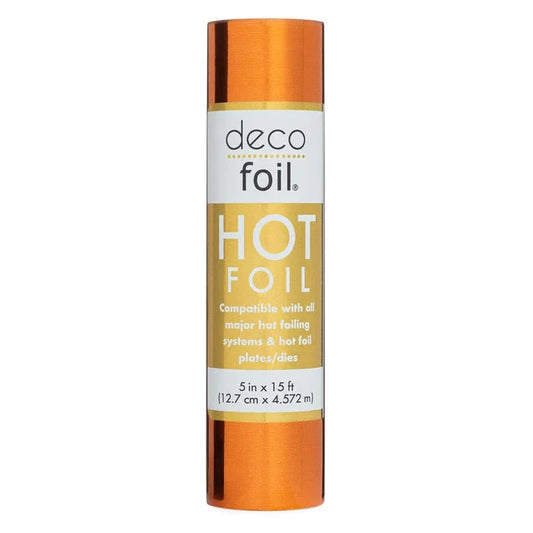 Therm-O Web - Deco Foil Hot Foil Roll - 5" x 15 ft. - Copper. Available at Embellish Away located in Bowmanville Ontario Canada.
