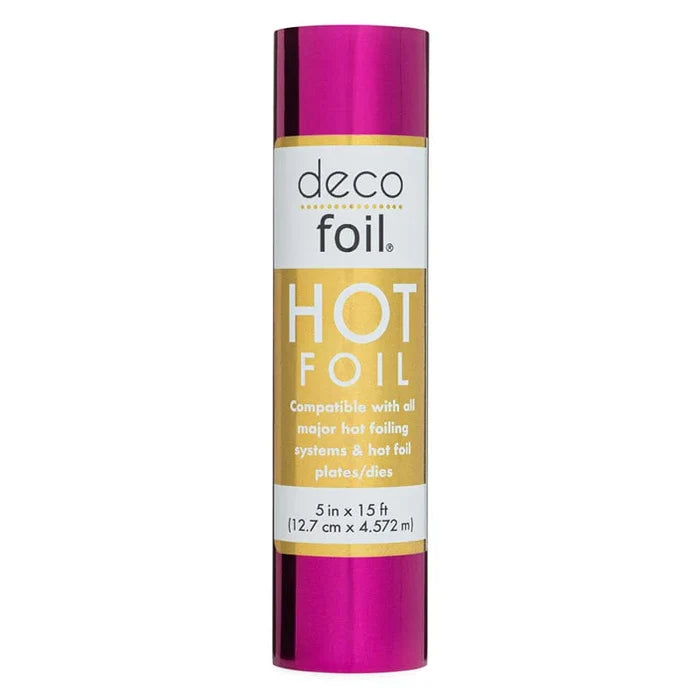 Therm-O Web - Deco Foil Hot Foil Roll - 5" x 15 ft. - Orchid. Available at Embellish Away located in Bowmanville Ontario Canada.
