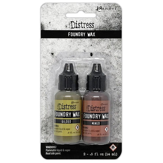 Tim Holtz - Distress Foundry Wax Kit - Gilded/Mined. Available at Embellish Away in Bowmanville Ontario Canada.