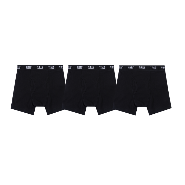 Tired - OG Logo Boxer Brief 3-Pack (Black)