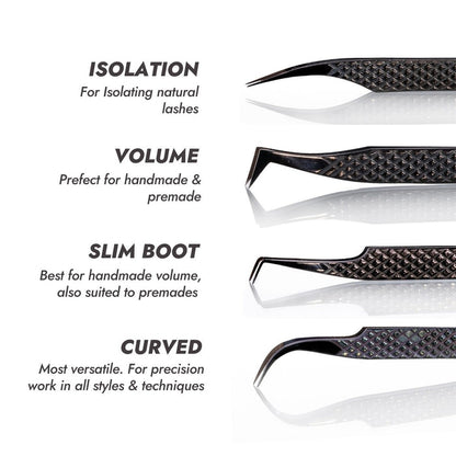 Titanium Lash Tweezer Bundle Contents