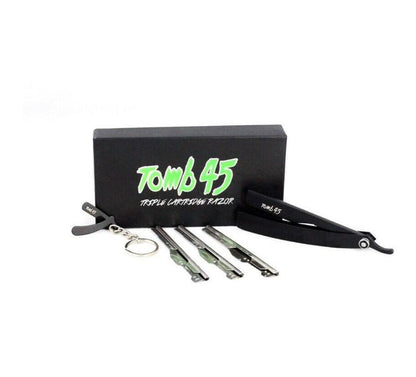 Tomb 45 Triple Cartridge Razor Holder – Black - Palms Fashion Inc.