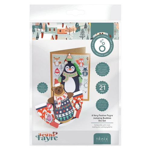 Tonic Studios - Die Set - A Very Festive Fayre - Jumping Buddies. Available at Embellish Away located in Bowmanville Ontario Canada.