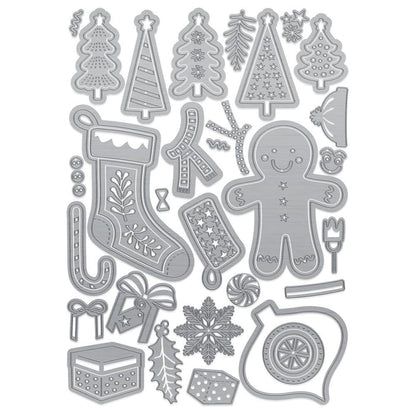 Tonic Studios - Die Set - Candy Cane Christmas. Designed with the young and young-at-heart in mind, this charming collection features delightful products for the sweet-toothed crafter! Available at Embellish Away located in Bowmanville Ontario Canada.