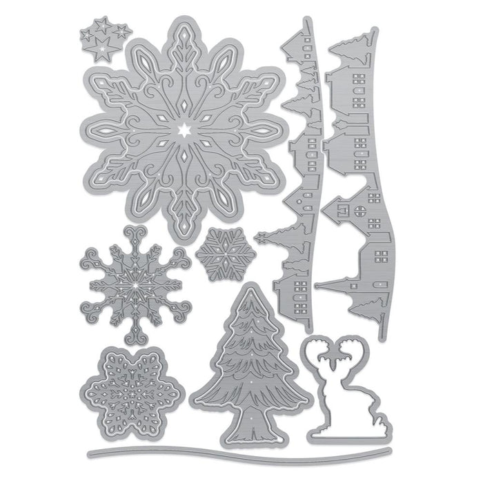 Tonic Studios - Die Set - Winter's Veil. This collection is a must-have for winter cardmakers and paper crafters! Available at Embellish Away located in Bowmanville Ontario Canada.